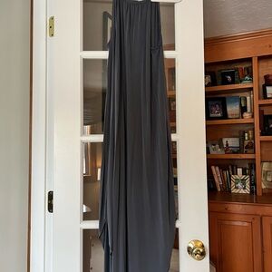 Elegant Charcoal Maxi Skirt